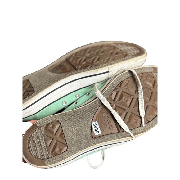 Converse All Star Low Top Sneakers Mint Green Mens 9 Womens 11 Canvas Casual Sho - Picture 4 of 7